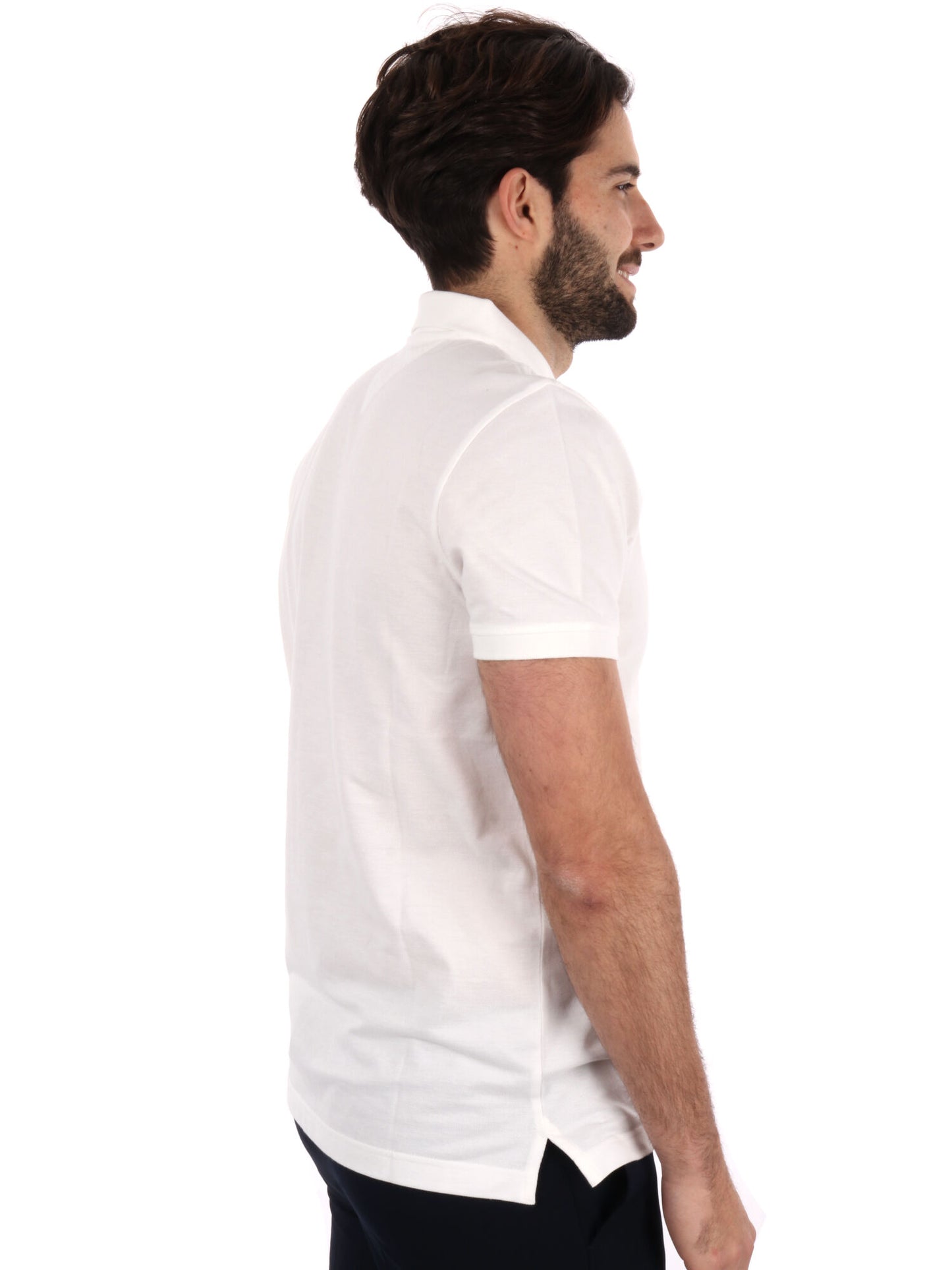 POLO SLIM PLACKET TOMMY JEANS UOMOBIANCO