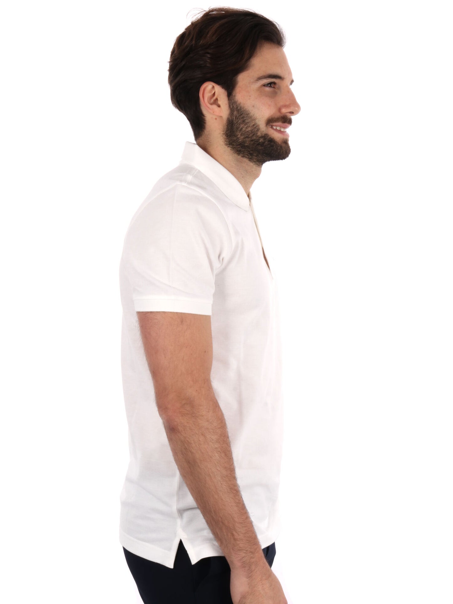 POLO SLIM PLACKET TOMMY JEANS UOMOBIANCO