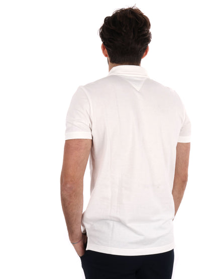 POLO SLIM PLACKET TOMMY JEANS UOMOBIANCO