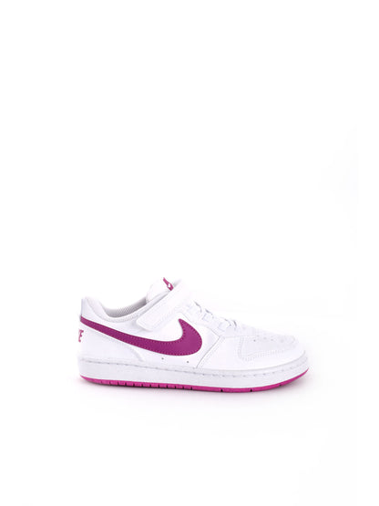 Nike court borough sneakers ps da bambino/a bianco fuxia