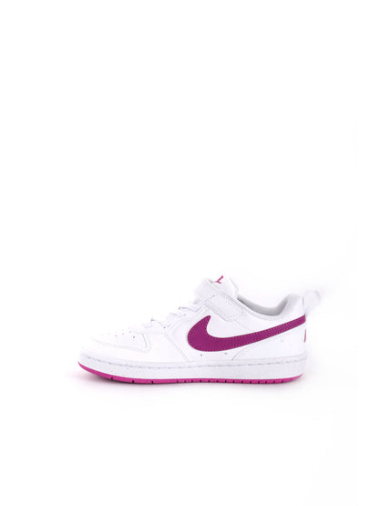 Nike court borough sneakers ps da bambino/a bianco fuxia