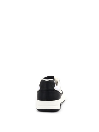 SNEAKERS CUPSOLE LEAT TOMMY JEANS UOMO BIANCO-NERO