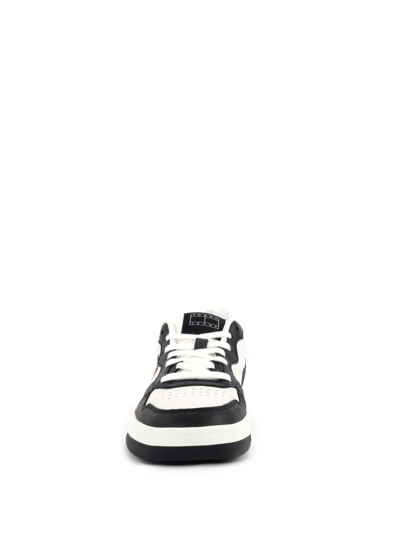 SNEAKERS CUPSOLE LEAT TOMMY JEANS UOMO BIANCO-NERO
