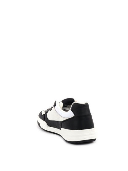 SNEAKERS CUPSOLE LEAT TOMMY JEANS UOMO BIANCO-NERO