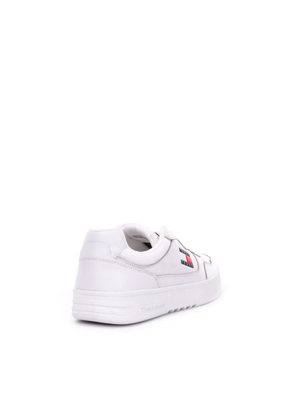 SNEAKERS CUPSOLE LEAT TOMMY JEANS UOMO BIANCO