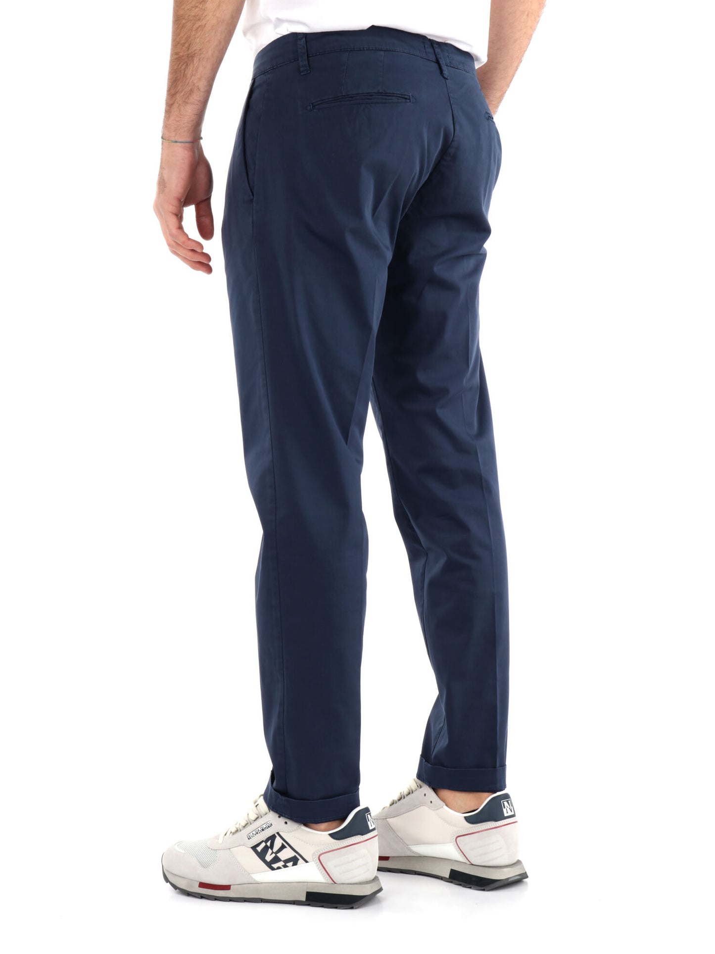 PANTALONE CON PENCE E CATENA FB UOMO BLU MEDIO