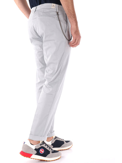 PANTALONE CON PENCE E CATENA FB UOMO PERLA