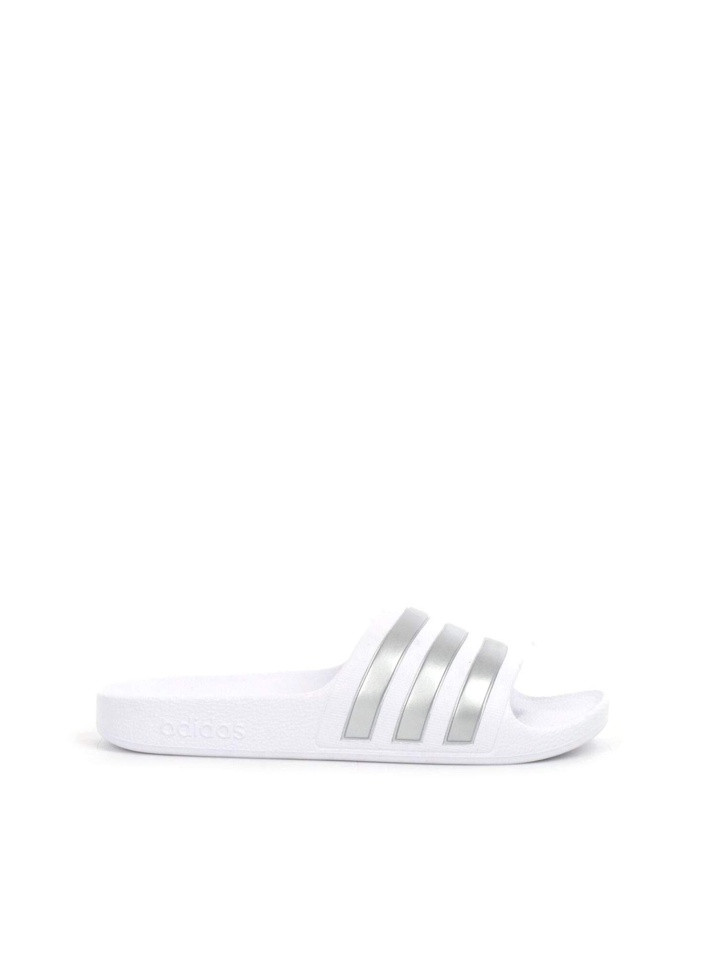 CIABATTA ADILETTE SHOWER ADIDAS RAGAZZA BIANCO ARGENTO