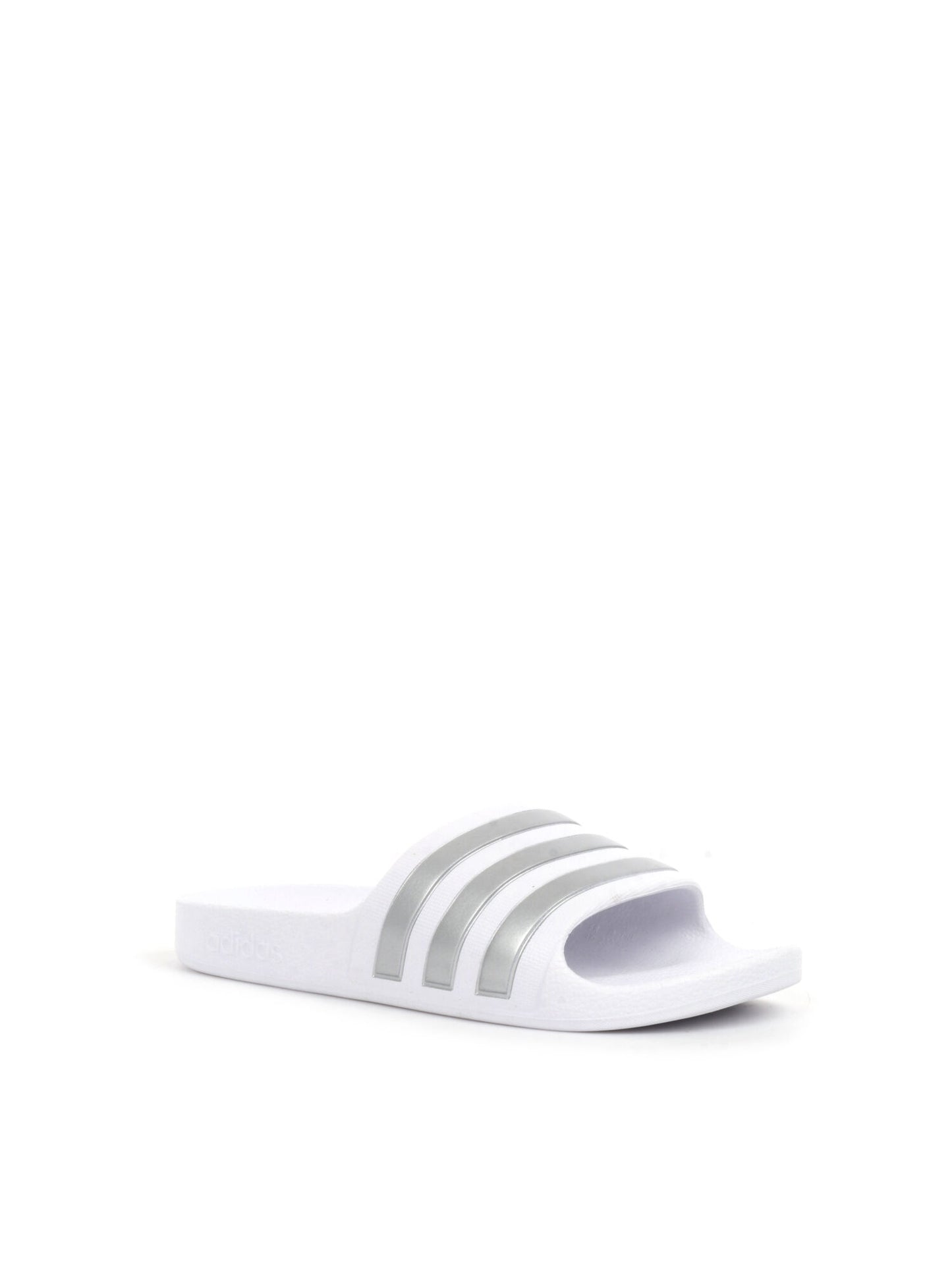 CIABATTA ADILETTE SHOWER ADIDAS RAGAZZA BIANCO ARGENTO