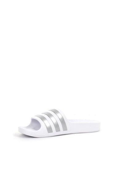 CIABATTA ADILETTE SHOWER ADIDAS RAGAZZA BIANCO ARGENTO
