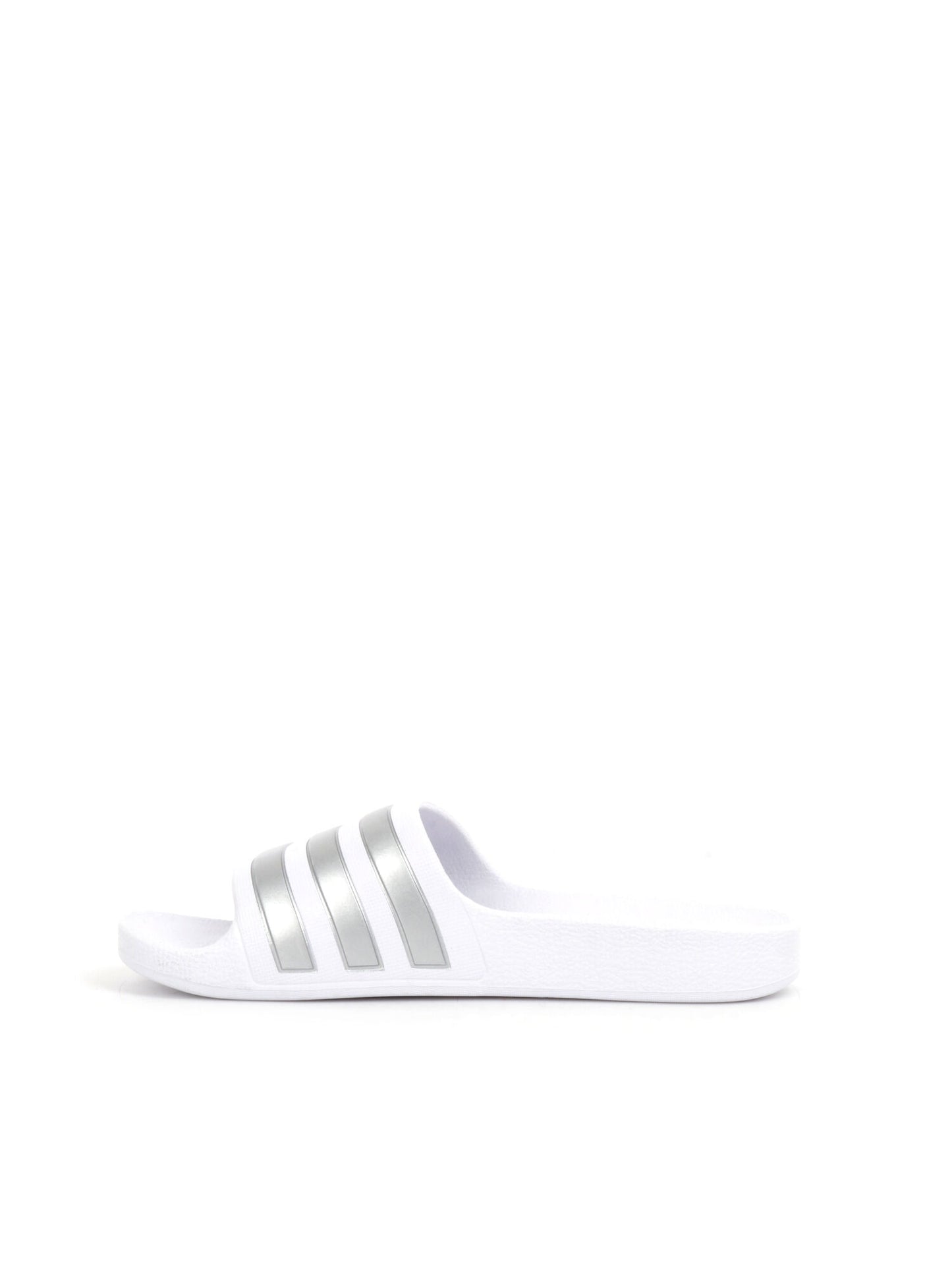 CIABATTA ADILETTE SHOWER ADIDAS RAGAZZA BIANCO ARGENTO