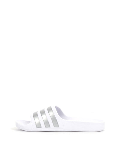 CIABATTA ADILETTE SHOWER ADIDAS RAGAZZA BIANCO ARGENTO