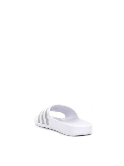 CIABATTA ADILETTE SHOWER ADIDAS RAGAZZA BIANCO ARGENTO