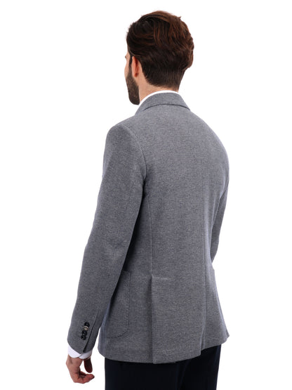 GIACCA IN MAGLIA DROP 4 FB UOMO GRIGIO BLU