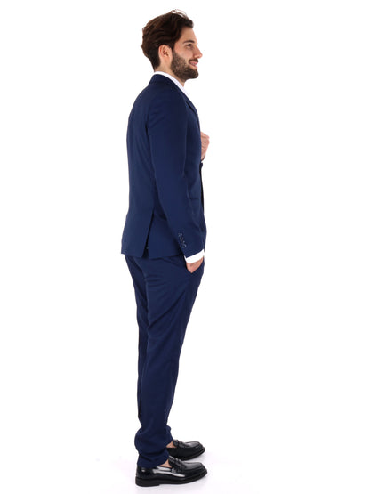 ABITO MONOPETTO OXFORD FB UOMO BLUETTE