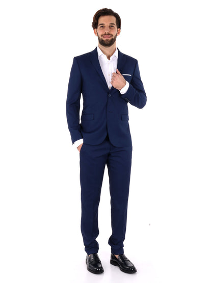 ABITO MONOPETTO OXFORD FB UOMO BLUETTE