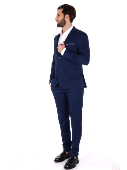 ABITO MONOPETTO OXFORD FB UOMO BLUETTE