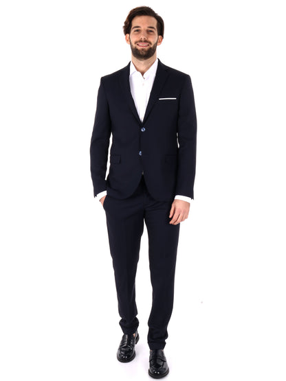 ABITO MONOPETTO OXFORD FB UOMO BLU