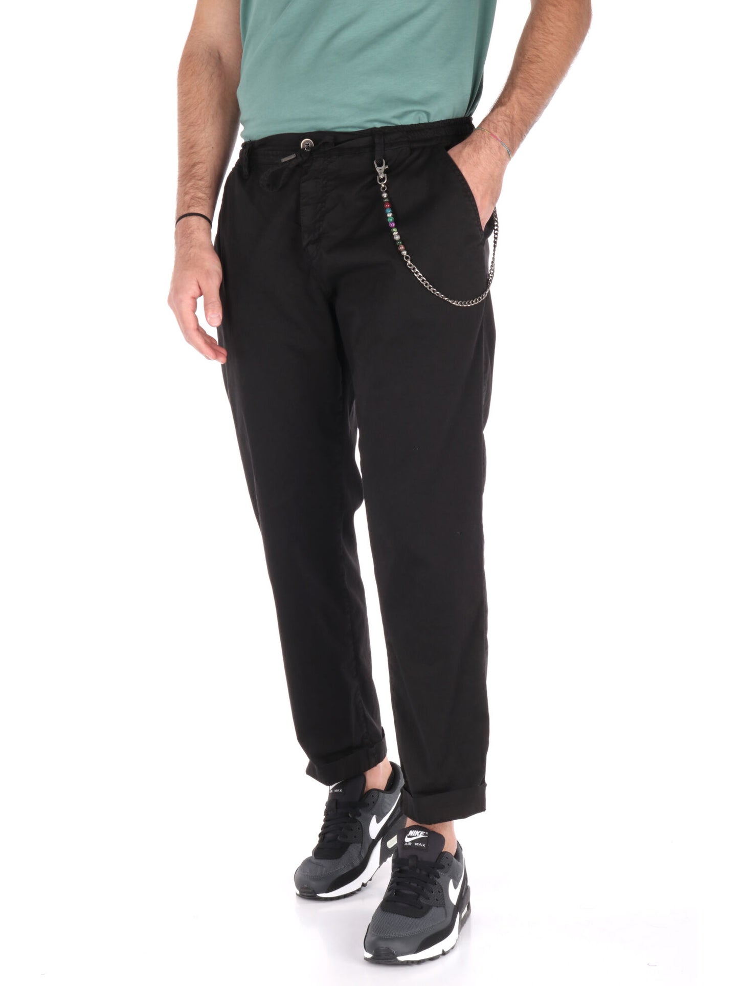 PANTALACCIO FLAUTO FB UOMO NERO