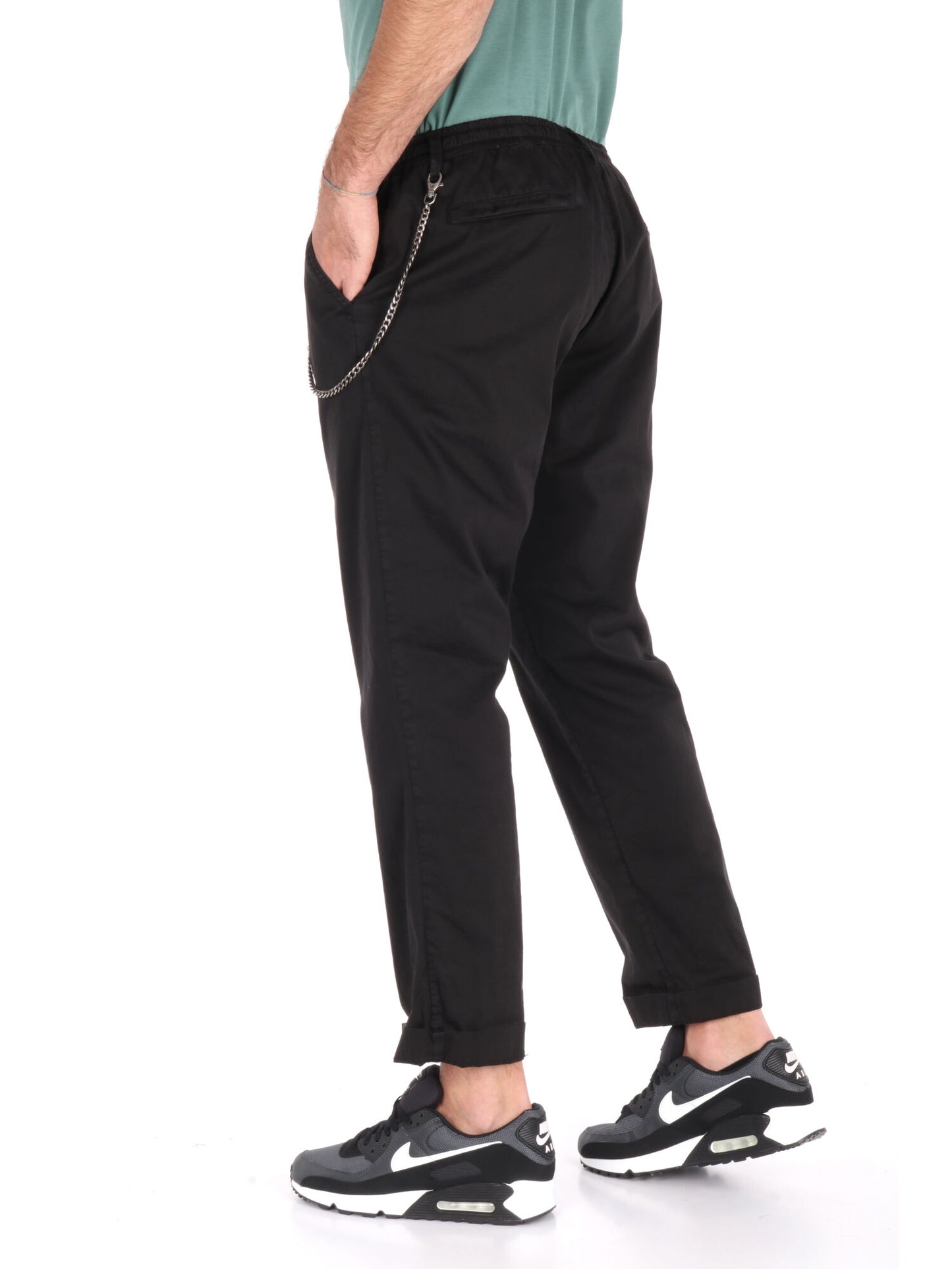 PANTALACCIO FLAUTO FB UOMO NERO