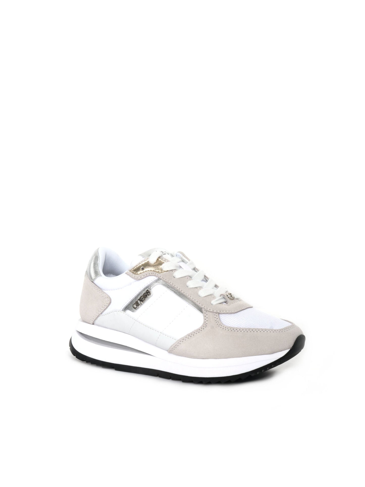SNEAKERS ENERGY GUESS DONNA BIANCO ARGENTO