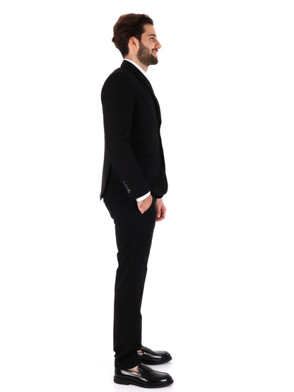 Abito monopetto slim fit FB da uomo in nero elegante e versatile