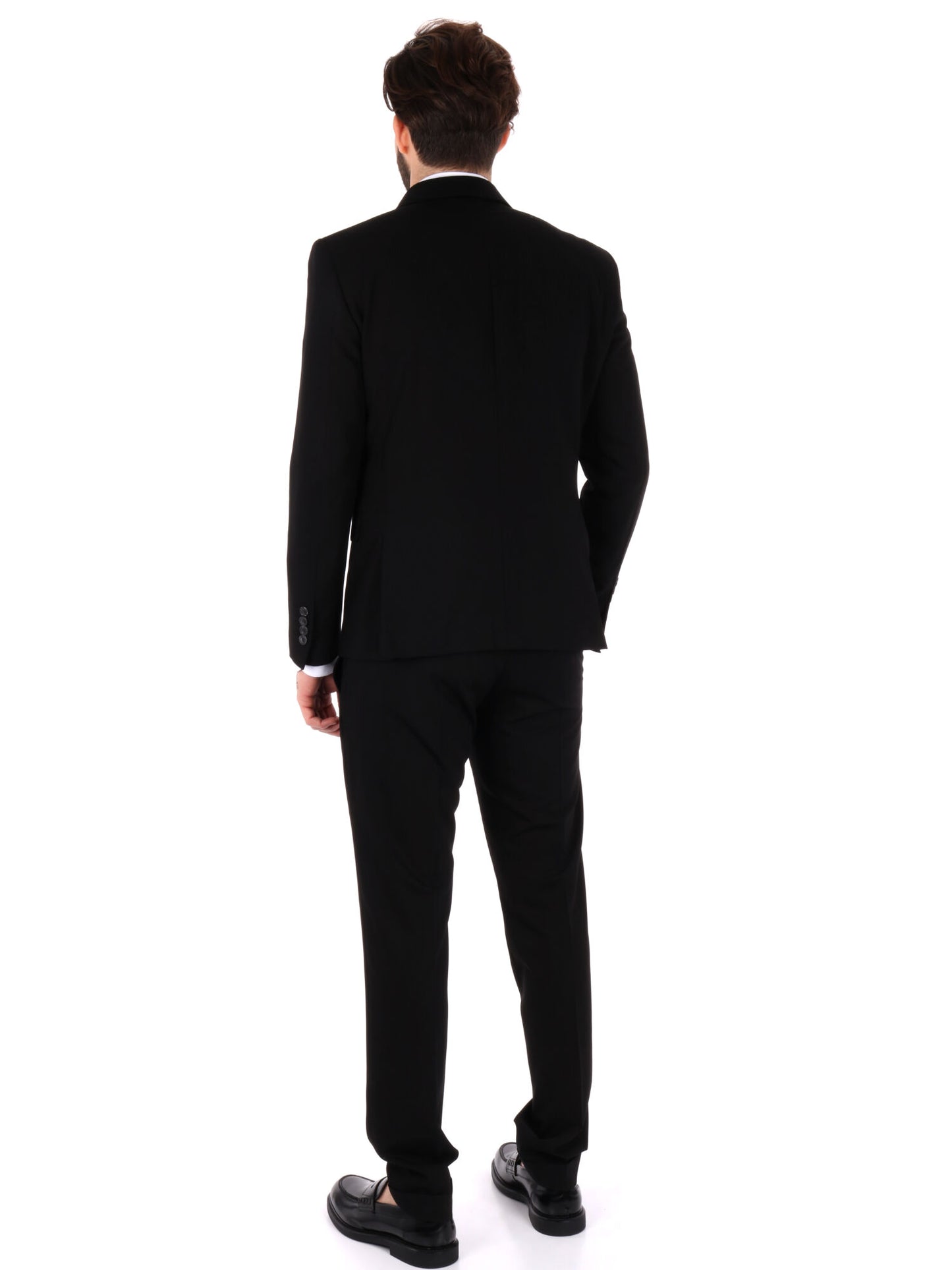 Abito monopetto slim fit FB da uomo in nero elegante e versatile