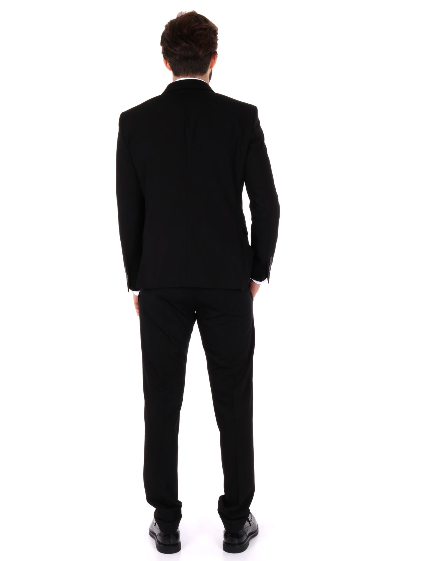 Abito monopetto slim fit FB da uomo in nero elegante e versatile