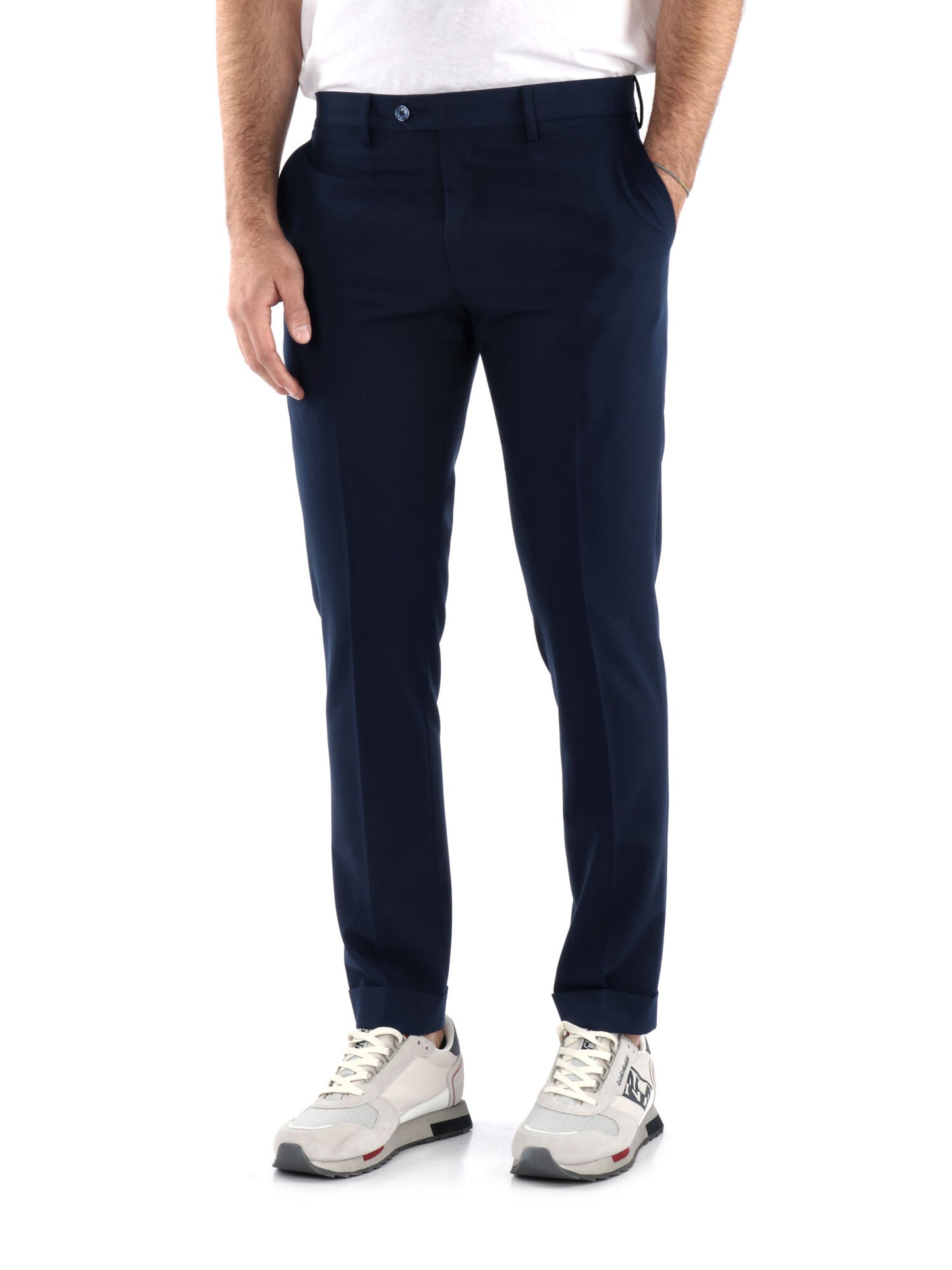 Pantalone classico FB da uomo in blu elegante e confortevole