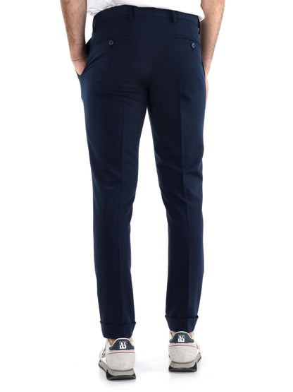 Pantalone classico FB da uomo in blu elegante e confortevole