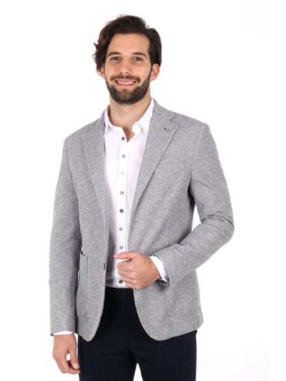 GIACCA MONOPETTO FB UOMO BLU-PANNA