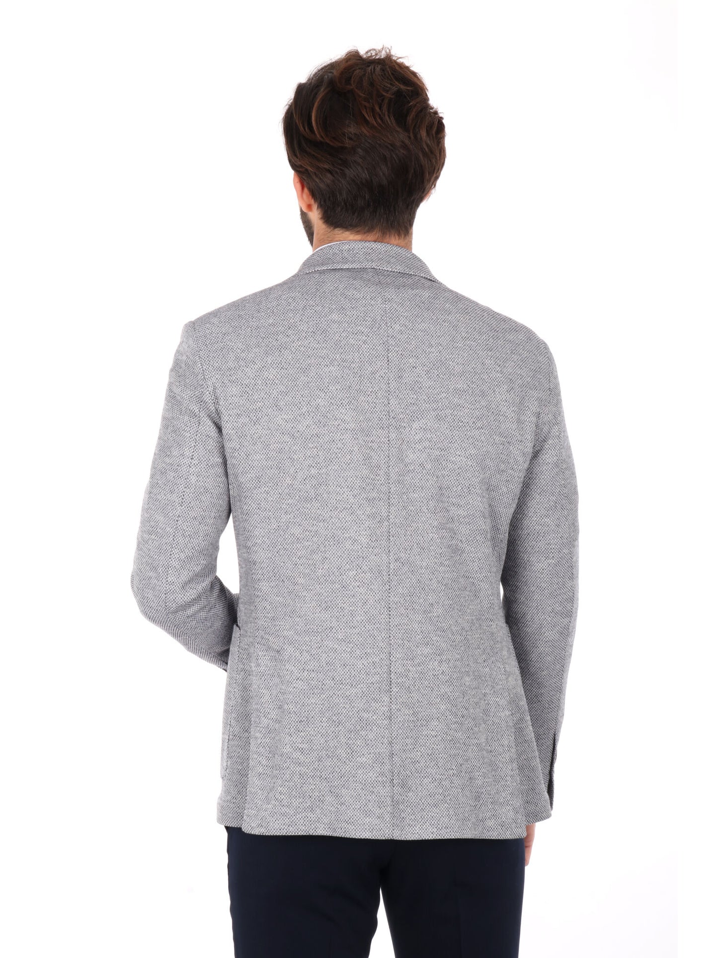 GIACCA MONOPETTO FB UOMO BLU-PANNA