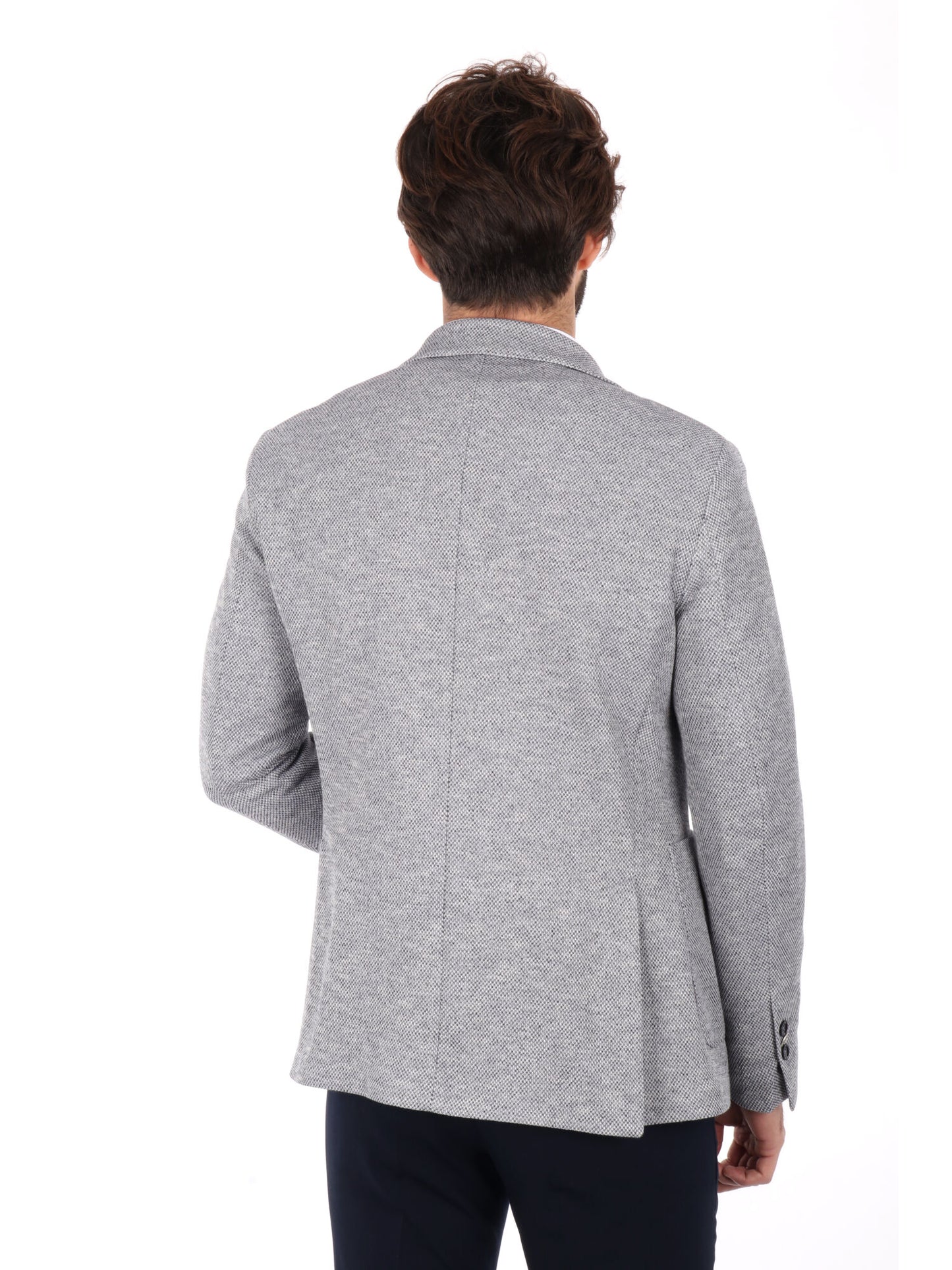 GIACCA MONOPETTO FB UOMO BLU-PANNA