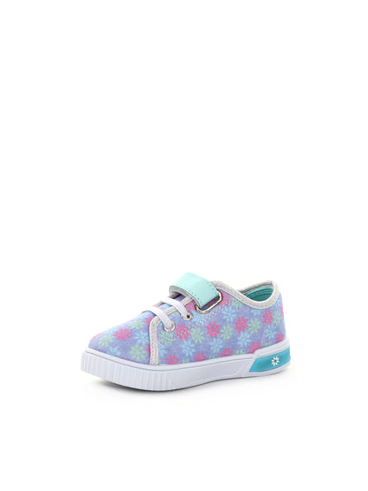 SNEAKERS IN TELA CON LUCI LEOMIL BAMBINA CELESTE