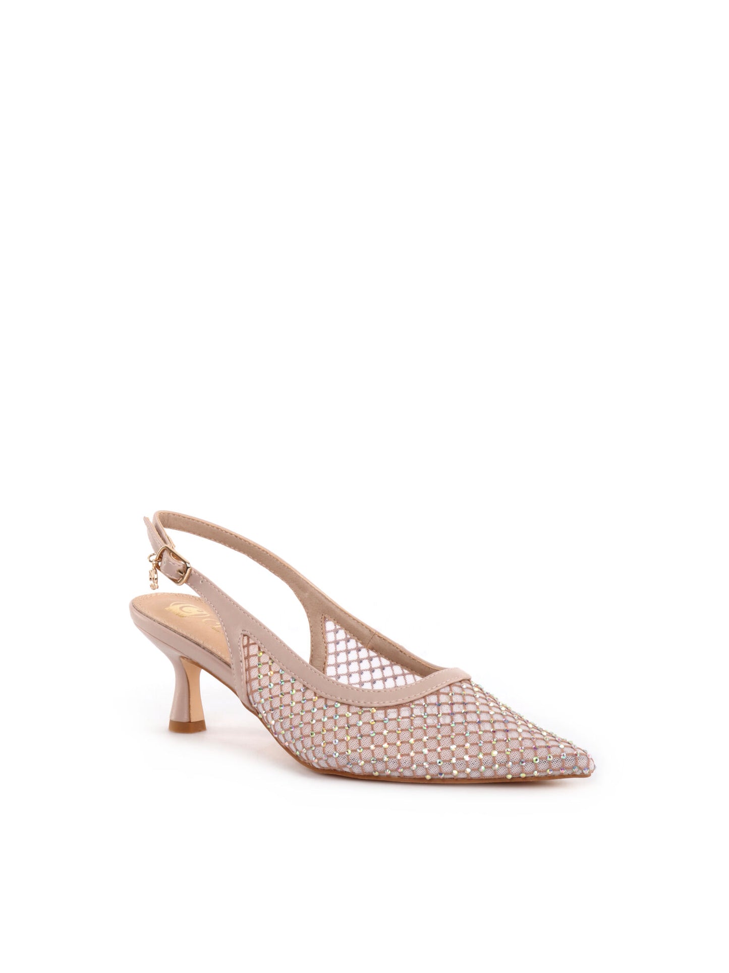 SLINGABCK CON STRASS CLYO' DONNA BEIGE