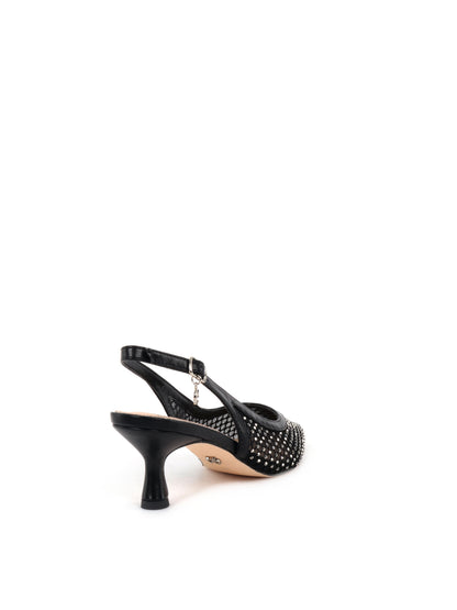 SLINGBACK CON STRASS CLYO' DONNA NERO
