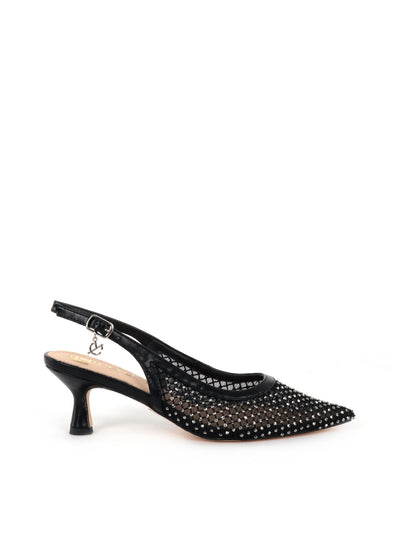SLINGBACK CON STRASS CLYO' DONNA NERO