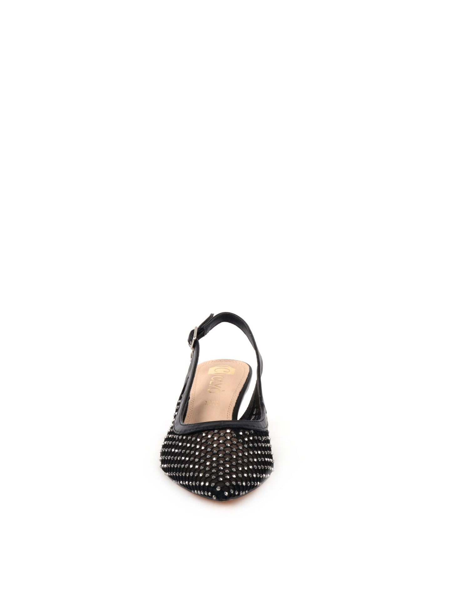 SLINGBACK CON STRASS CLYO' DONNA NERO