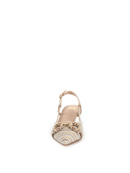 SLINGBACK CON FIBBIA CLYO' DONNA BEIGE
