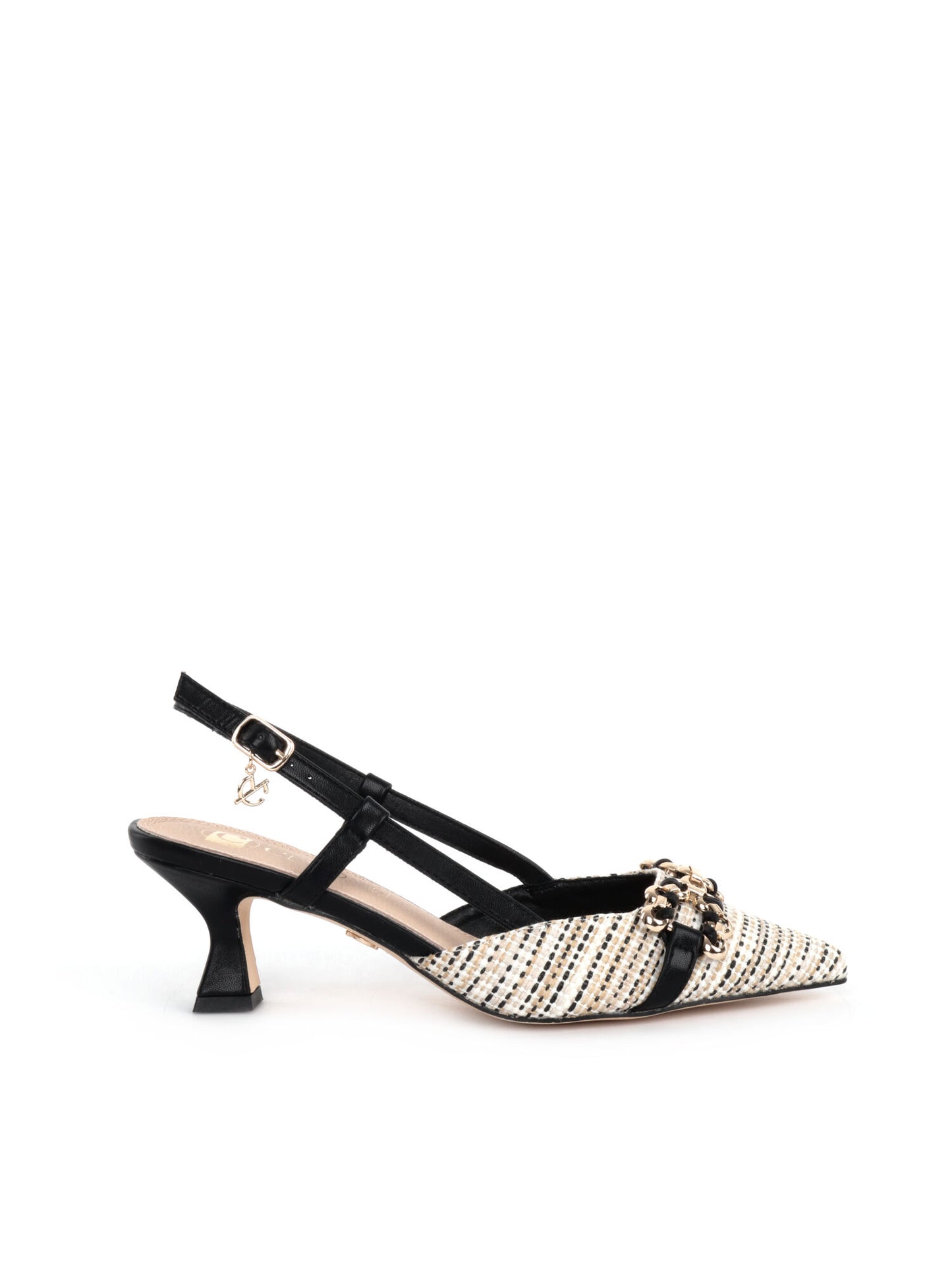 SLINGBACK CON FIBBIA CLYO' DONNA NERO