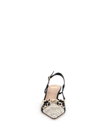 SLINGBACK CON FIBBIA CLYO' DONNA NERO