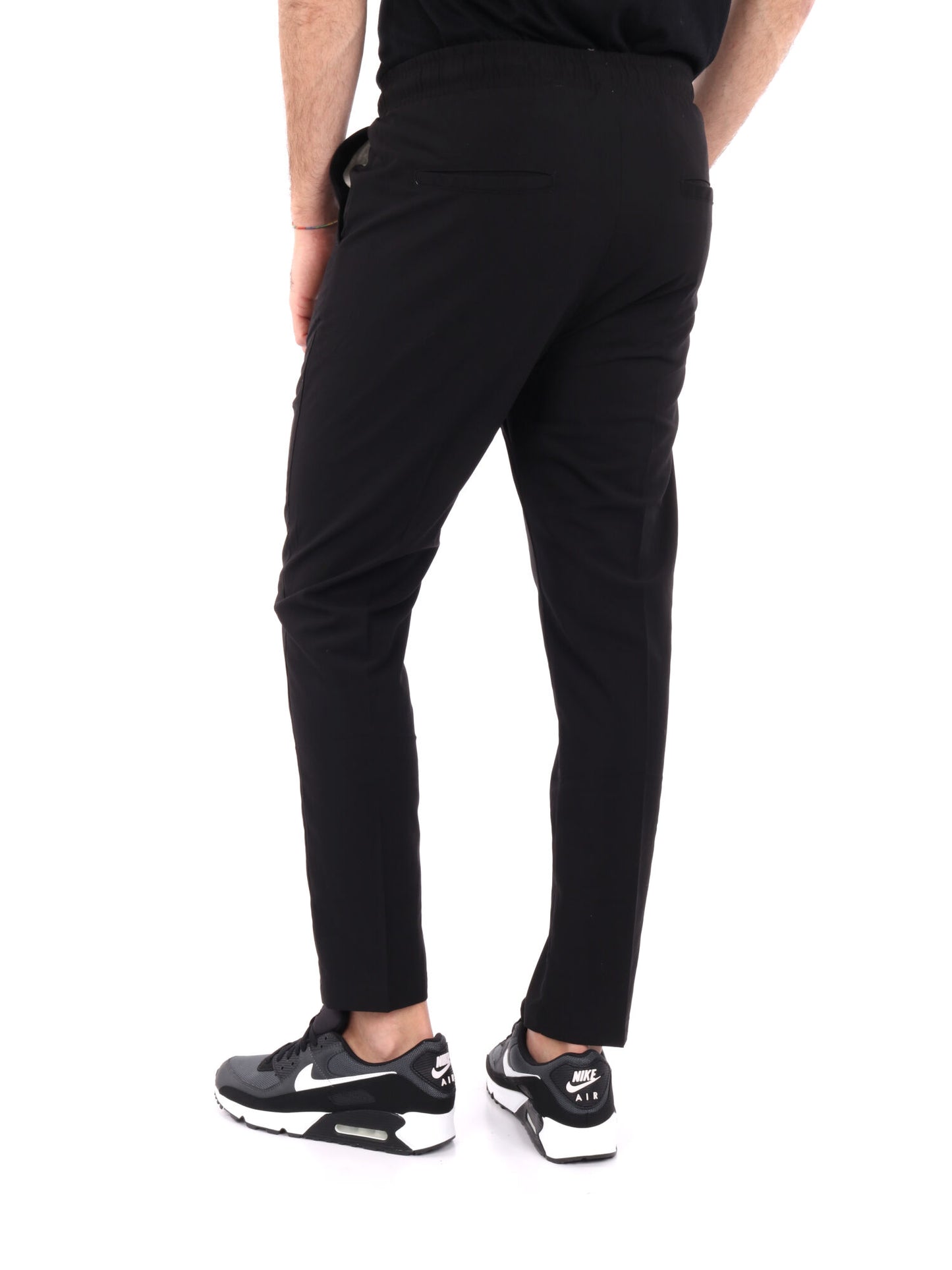 Gianni Lupo pantaloni casual da uomo in nero