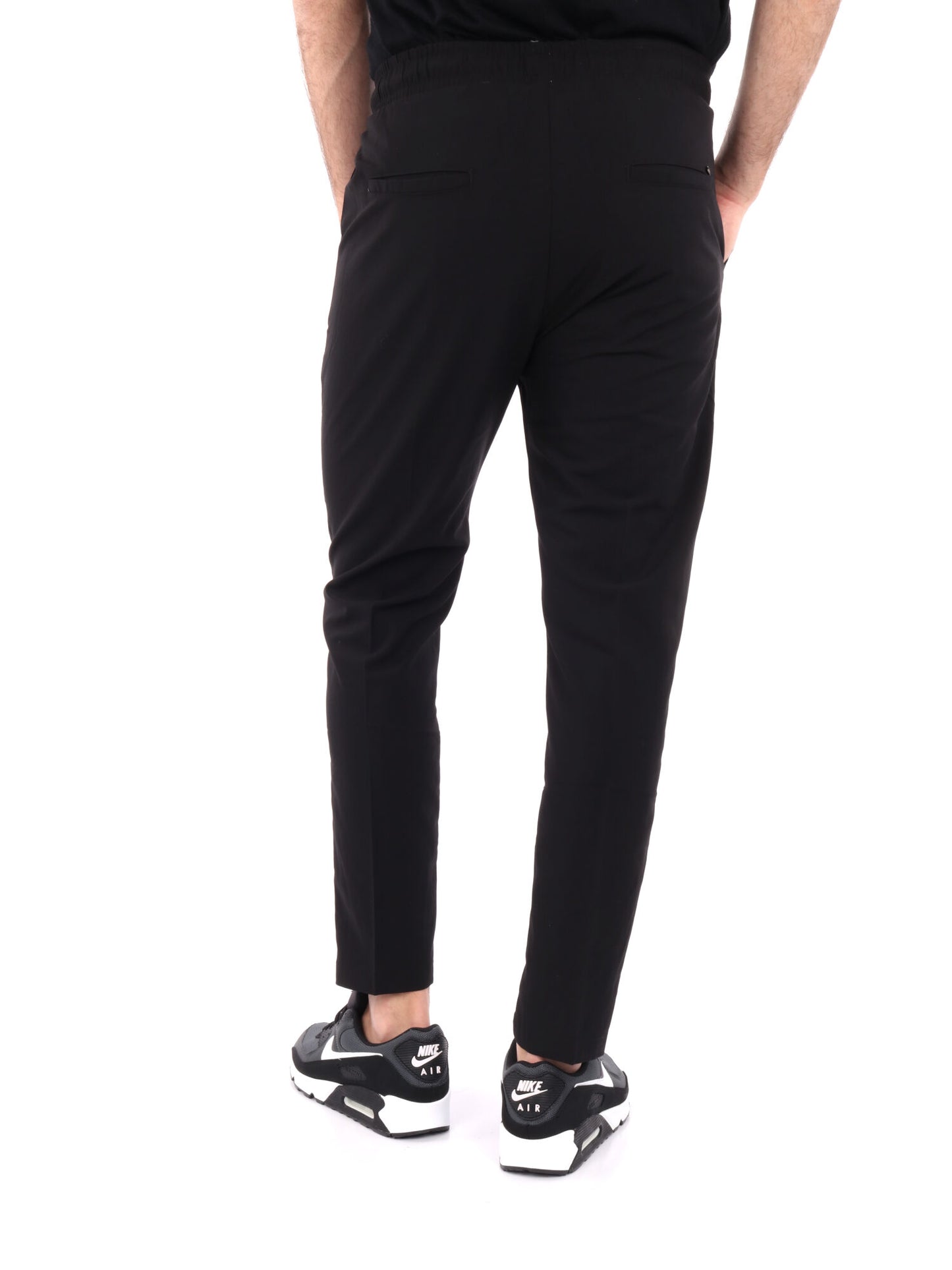Gianni Lupo pantaloni casual da uomo in nero