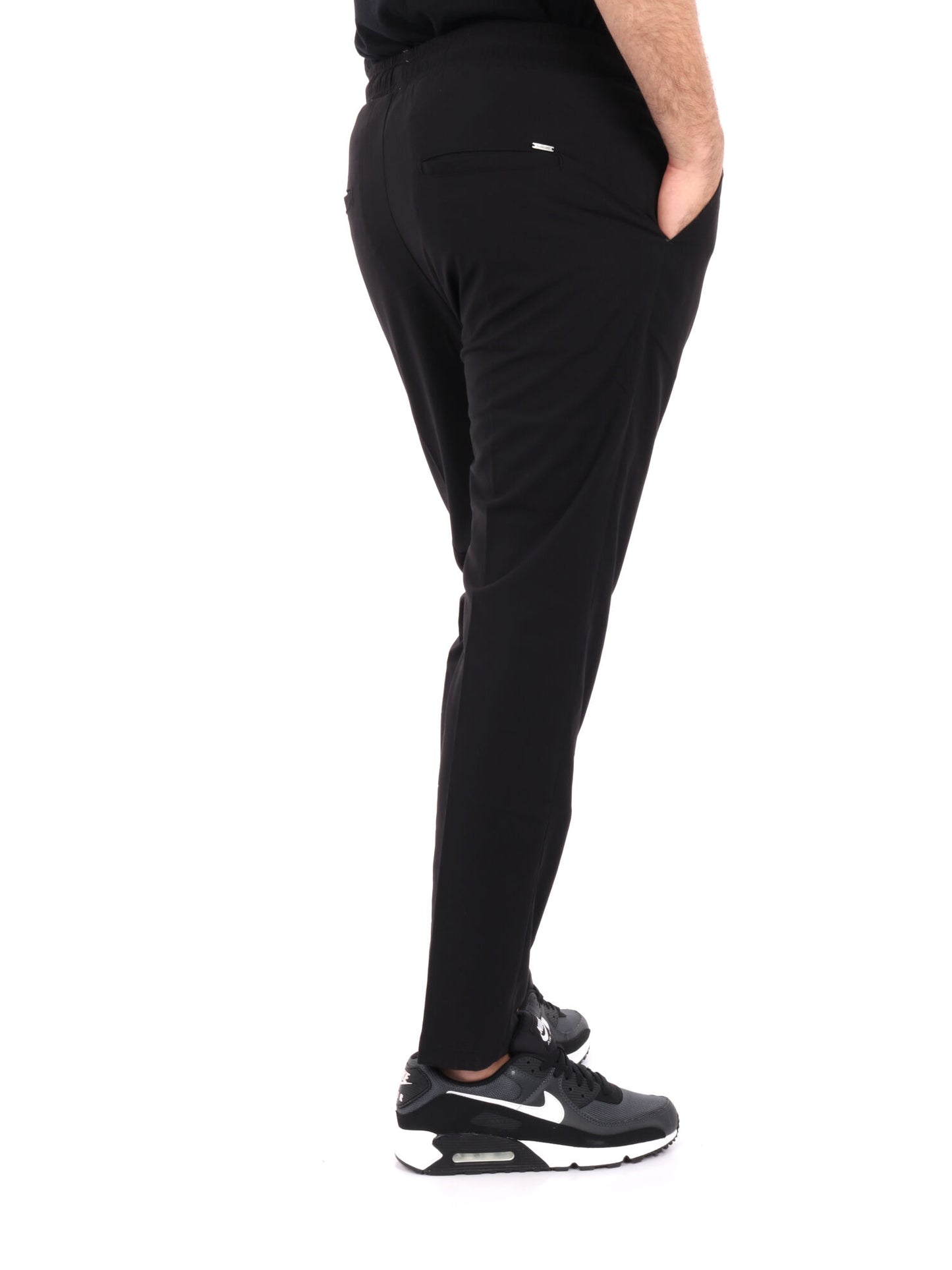 Gianni Lupo pantaloni casual da uomo in nero