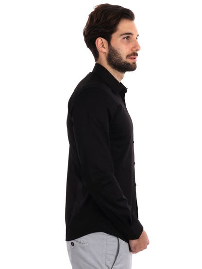 Gianni lupo camicia da uomo nero