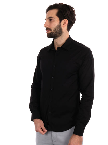 Gianni lupo camicia da uomo nero
