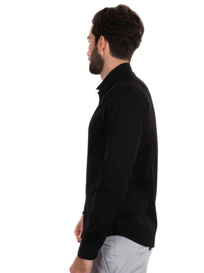Gianni lupo camicia da uomo nero