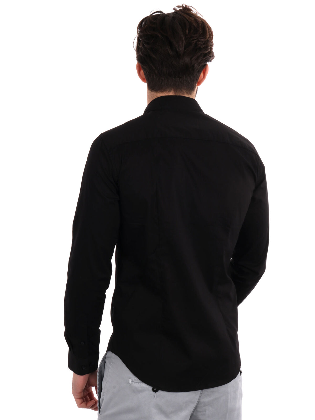 Gianni lupo camicia da uomo nero