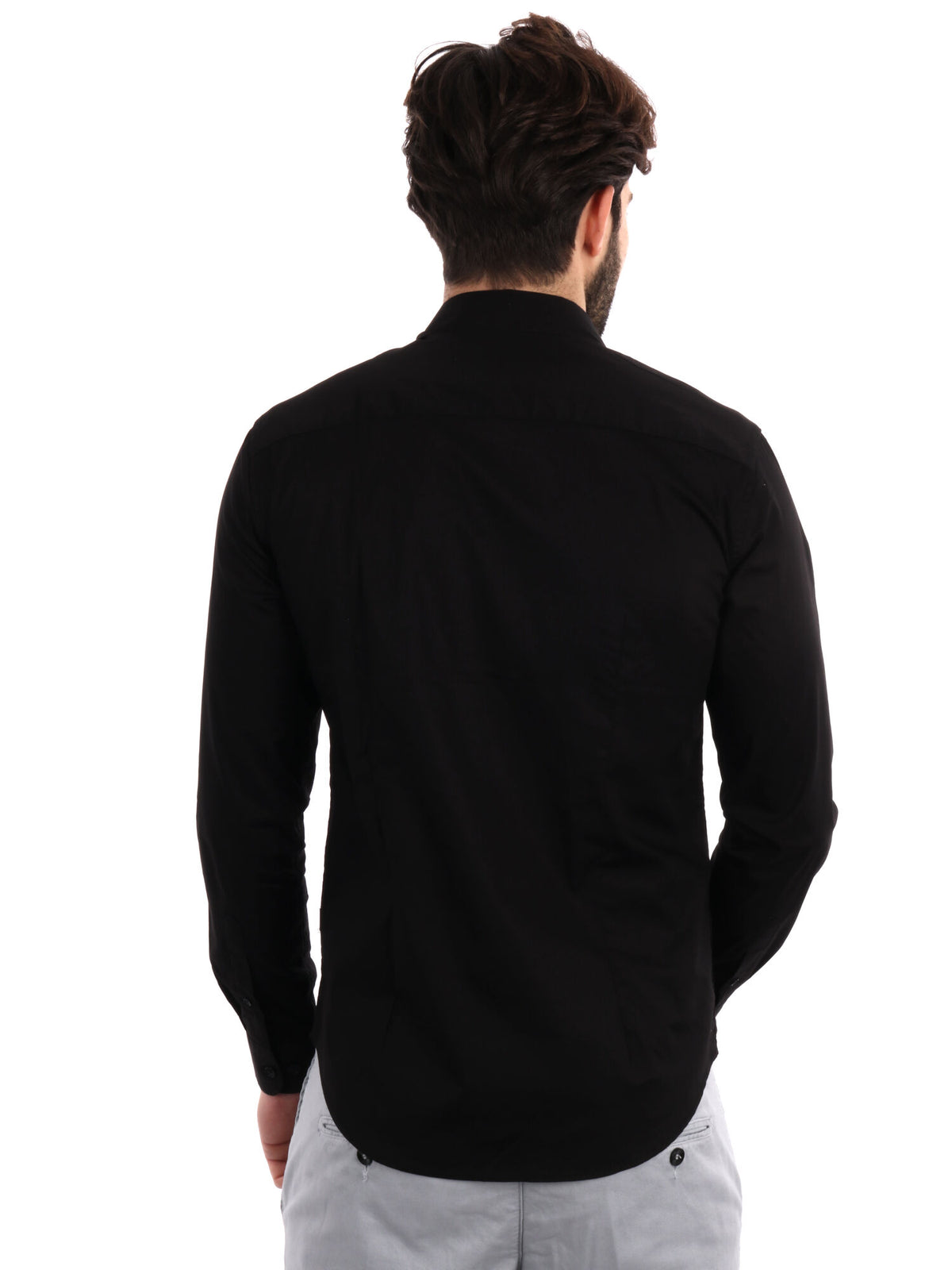Gianni lupo camicia da uomo nero