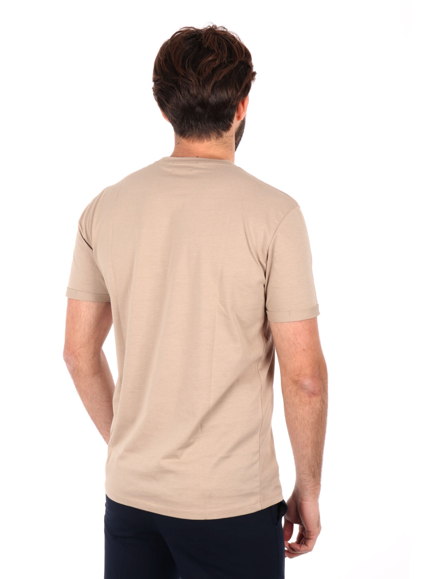 T-SHIRT CON TASCHINO GIANNI LUPO UOMO CAMEL